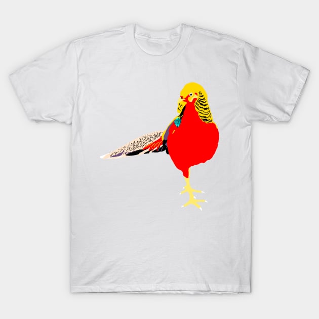 Golden Pheasant T-Shirt by stargatedalek